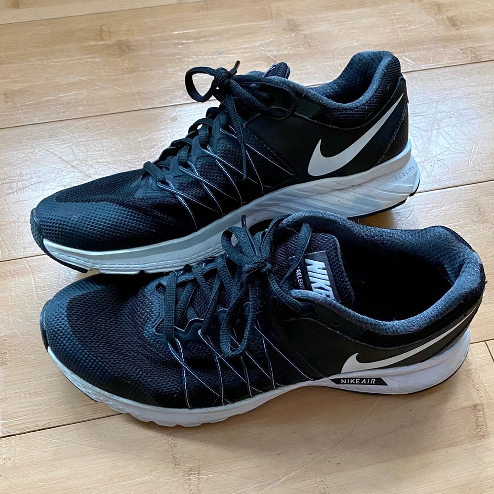 Athletic Nike athletic sneakers black and white